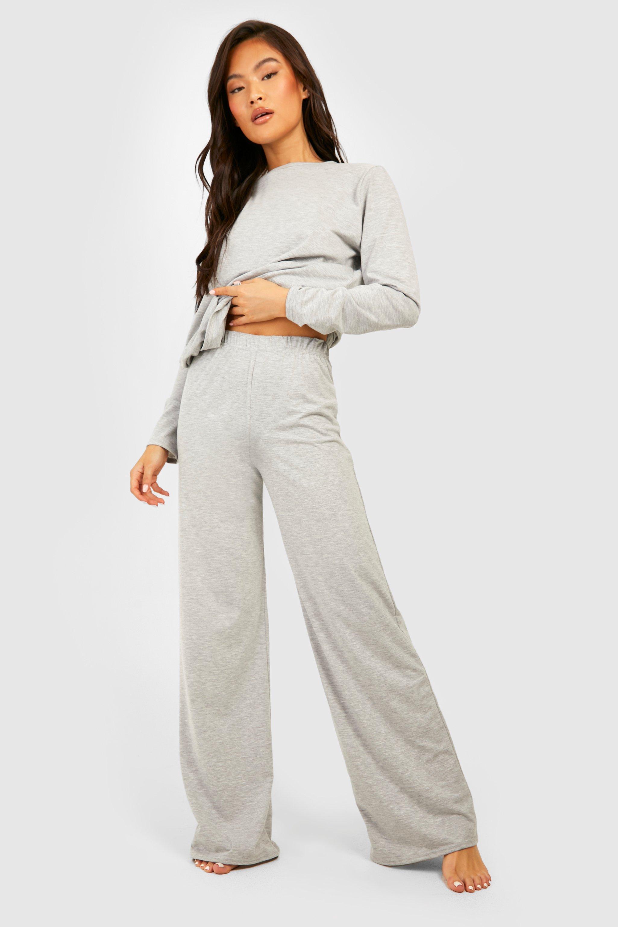 Womens Basic Mix And Match Lounge Trouser - Grey - 12, Grey